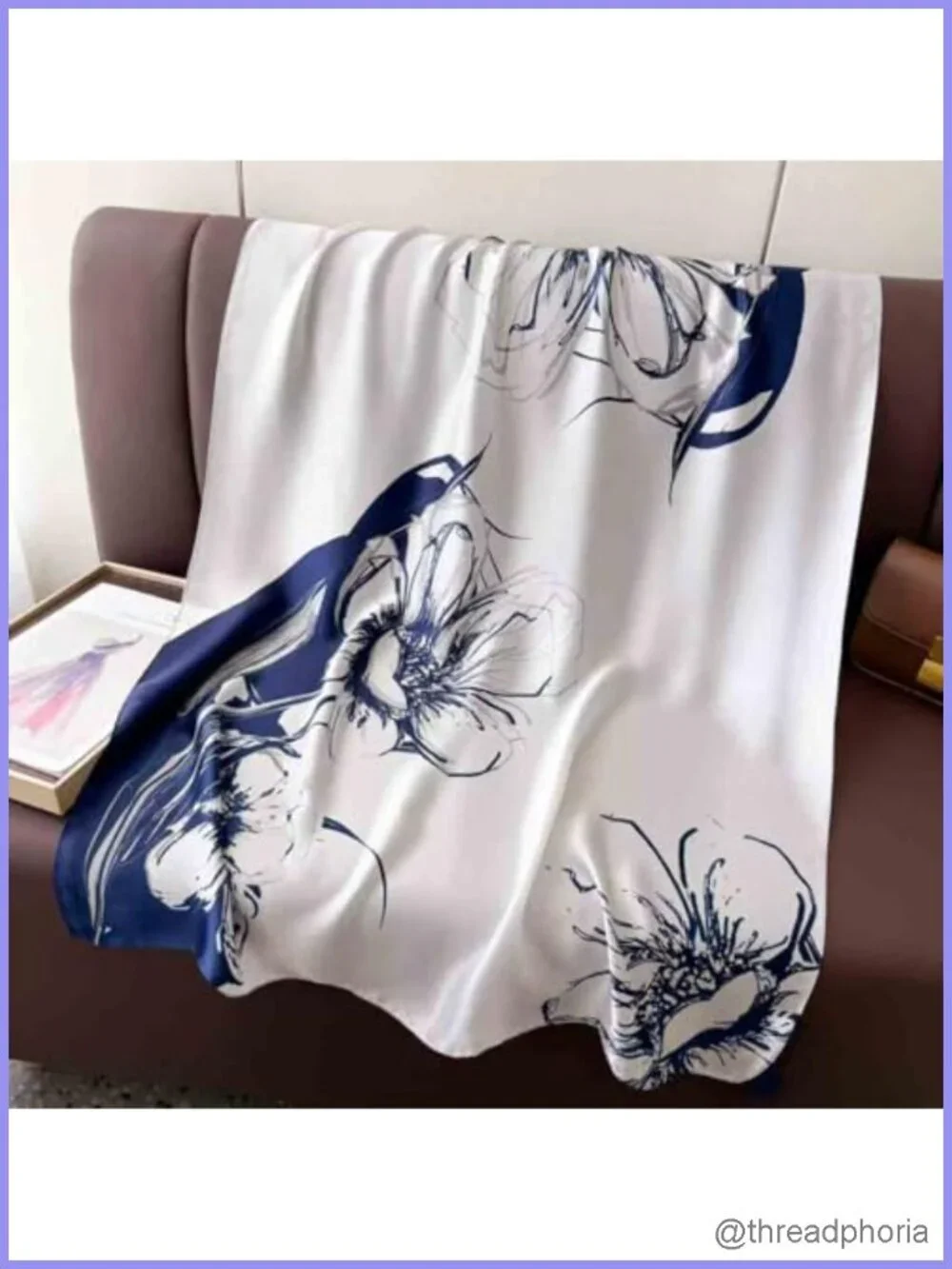Xyueanlo Women's Lightweight Polyester Floral Print Scarf Shawl Wrap